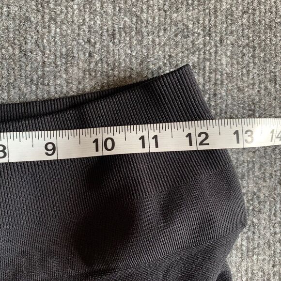 Aurola Women No Size Black Tight Workout Activewear Shorts with Booty Scrunch - Picture 8 of 10